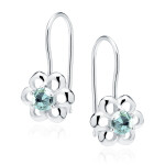 LUNICA Stříbrné květinkové náušnice 0086 Ag 925; ≤1,1 g.