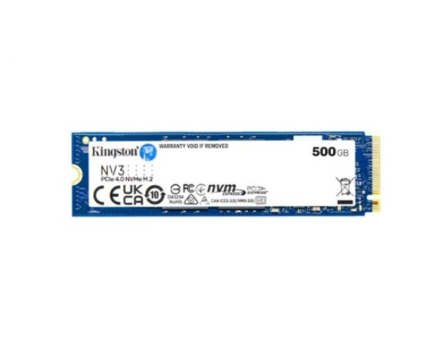Kingston SSD 500GB NV3, M.2 2230, NVMe PCIe Gen4x4, (R: 5000MB/s; W: 3000MB/s) EDF_1532063