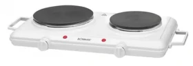 Clatronic DKP 3583 / dvouplotýnkový vařič / 2500 W / 180 mm @ 1500 W 150 mm @ 1000 W / 2 termostaty / bílá (DKP 3583)