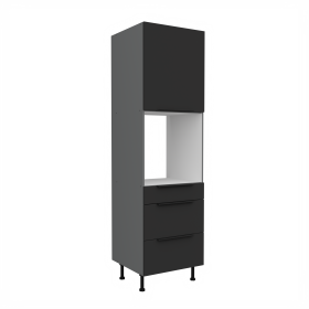 Vysoká skříňka pro vestavnou troubu Aria ANT 60 DPS-210 3S 1F - Premium Box Barva korpusu: Antracit, Barva dvířek: BL - Black AFM