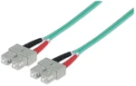Intellinet SC/SC 1 m tyrkysová / Optický kabel / Multimode OM3 / Duplex / LSZH (751025)