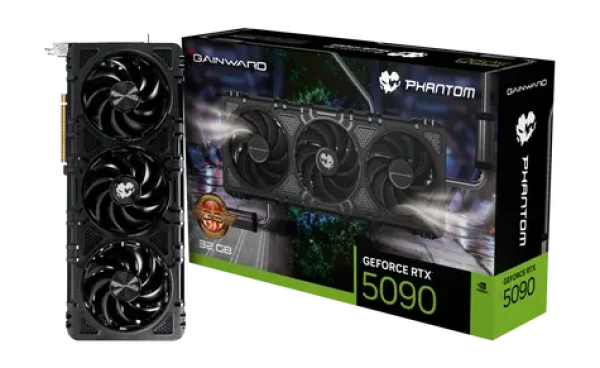 Gainward RTX 5090 Phantom GS OC 32GB / 2527MHz / 32GB GDDR7 / 512-bit / 1x HDMI + 3x DP / 1000W (16) (NE75090S19R5-GB2020P)