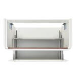Koupelnová skříňka s umyvadlem SAT Fusion 97,5x43x45 cm bílá matná mat SATFUSION100WMW SATFUSION100WMW