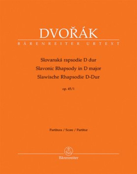 Slovanská rapsodie D dur op. 45/1 - Antonín Dvořák
