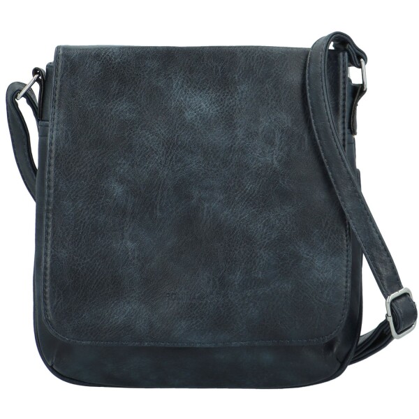 Stylová dámská koženková crossbody kabelka Haidi, tmavě modrá