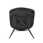 Jídelní židle, černá, látka, HC-T1130 BK2