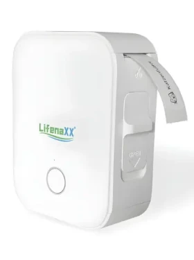 Technaxx Lifenaxx LX-048 bílá / Tiskárna štítků / Termo / šířka tisku 12 mm / USB-C / 1200 mAh (5236)