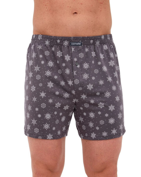 Pánské trenýrky 016/25 Stars - CORNETTE šedá M