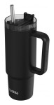 Nerezový termohrnek s brčkem Vibe Black 880ml