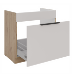 Spodní skříňka pod dřez Solea 80 ZL 1S BB - Premium Box Barva korpusu: Dub artisan, Barva dvířek: Kašmír