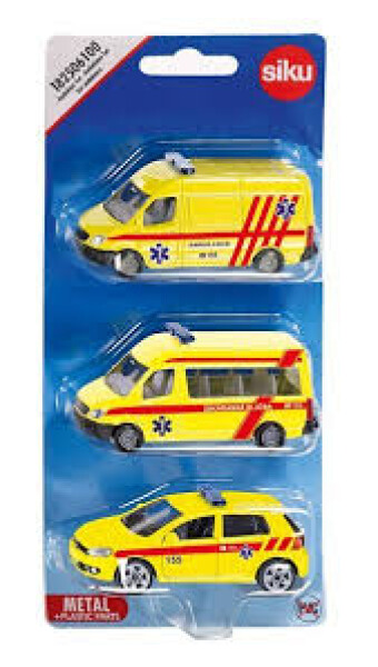 SIKU Set ambulance sada 3 aut