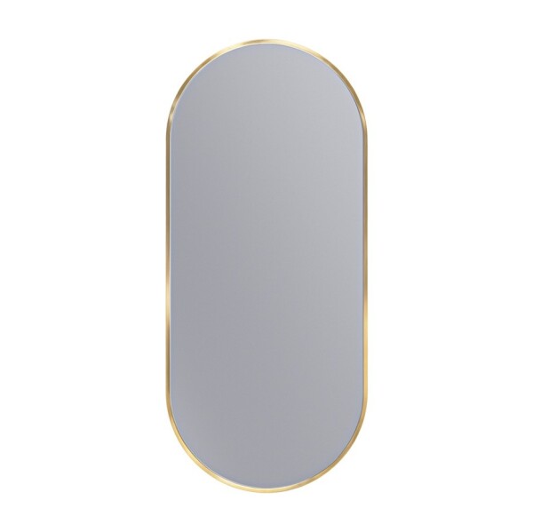Erga Oval, oválné zrcadlo 40x90cm, zlatý rám, ERG-V01-OVAL-4090-GD