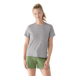 Dámské merino tričko s krátkým rukávem SMARTWOOL Women's Perfect Crew Short Sleeve Tee, Light Gray Heather velikost: S