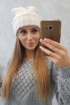 Dámská čepice Danuta K331 light ecru UNI