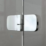 RAVAK - Brilliant Sprchové dveře dvoudílné BSD2-80 L, 790-805 mm, levé, chrom/čiré sklo 0UL4AA00Z1