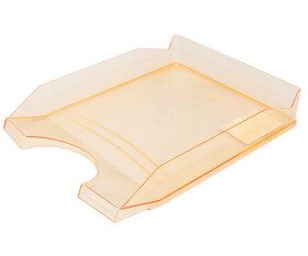 Office Products kancelářský odkladač, A4, PS-PP, transp. oranžový