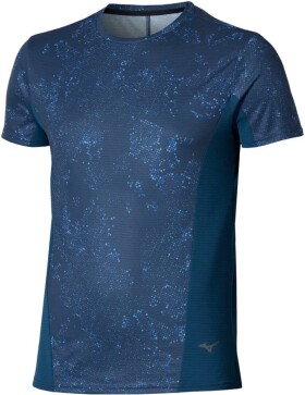 Běžecké tričko Mizuno Active DryAeroFlow Graphic Short Sleeve Tee J2GAD00412 Velikost textilu: L