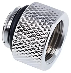 Alphacool Eiszapfen 10mm G1/4 AG-IG chromová / Adaptér / Vodní chlazení / Mosaz / Rovný (17255)