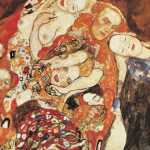 Nástěnný poznámkový kalendář 2026 NOTIQUE - Gustav Klimt, 30 x 30 cm