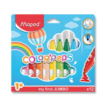 Dětské fixy MAPED Colour´Peps JUMBO - 12 barev