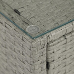 Zahradní sestava, polyratan, šedá, AZS-A1915 GREY