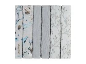 KikkaBoo Pleny mušelínové 30x30 cm 6ks Dreamy Fields Grey (31103010113KB)