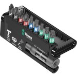 Wera 8740/51/55/67-9/IDC Impaktor Bit-Check 05057680001 sada bitů, 10dílná, křížový PH, křížový PZ, TORX, inbus, 1/4 (6,3 mm) - Wera 057680 10-dílná sada bitů a držák 8740/51/55/67-9/IMP DC Impaktor Bit-Check