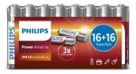 Philips LR03P32FV/10 / Alkalické baterie AAA / 32 ks (8712581680572)