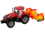 Mamido Traktor s kultivátorem s třecím pohonem červený