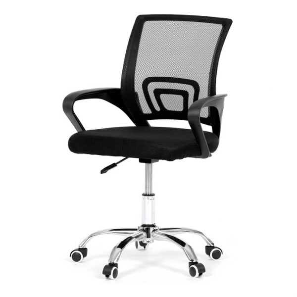 Dětská židle, výškově nastavitelná, černá síťovina, KA-L103 BK