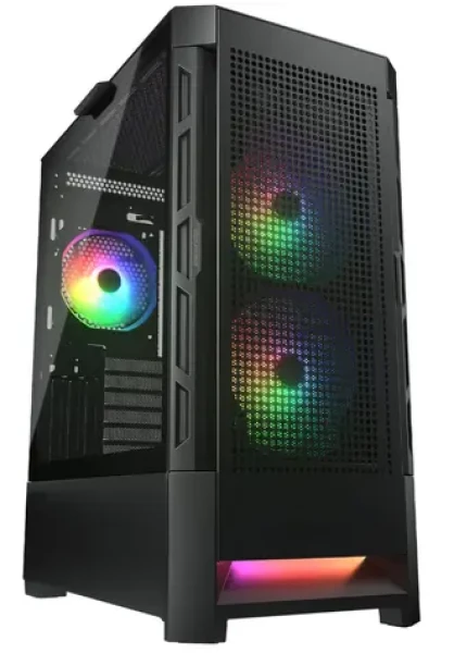 COUGAR Duoface RGB černá / PC skříň / E-ATX / ATX / micro-ATX / mini-ITX / RGB / průhledná bočnice / bez zdroje (CGR-5ZD1B-RGB)
