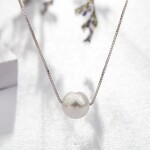 Elenys stříbrný rhodiovaný náhrdelník Sladkovodní perla 10 mm