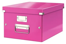 Leitz Click-N-Store archivační krabice wow růžová M A4