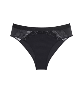 Dámské kalhotky Wild Azalea Florale Tai - BLACK - černé 0004 - TRIUMPH BLACK 46
