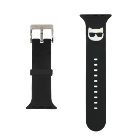 Karl Lagerfeld Choupette Head Řemínek pro Apple Watch 42 44mm černá (3666339031671)