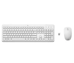 HP 230 Set bílá / bezdrátová klávesnice a myš / USB / CZ+SK (3L1F0AA#BCM)