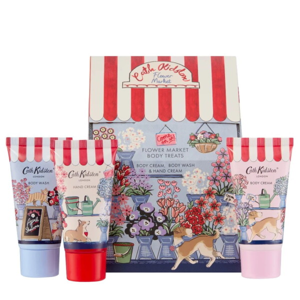 Cath Kidston Pečující tělová kosmetika The Flower Market – 3 × 30 ml, multi barva, plast