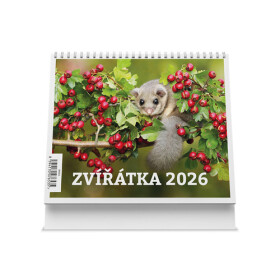 Stolní kalendář Zvířátka 2026