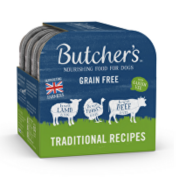 Butcher's Dog Original hovězí/krůt/jehn vanička 4x150g