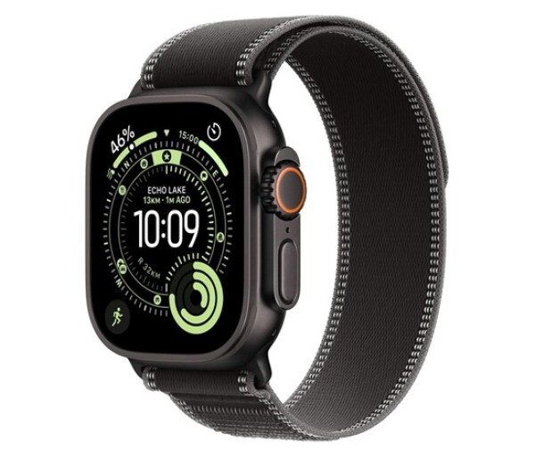 Apple Watch Ultra 3 GPS + Cellular 49mm Black Titanium Case with Black/Charcoal Trail Loop - M/L EDF_1218979