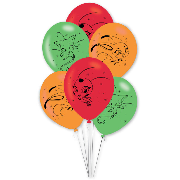 Kouzelná beruška balónky 6 ks 27,5 cm Kouzelná beruška balónky 6 ks 27,5 cm