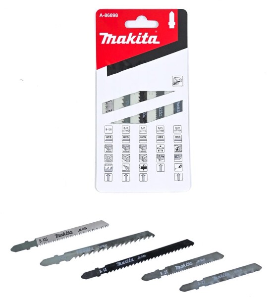 Makita A-86898 Sada pilových plátků (B-13,16,22,23,105) 5 ks