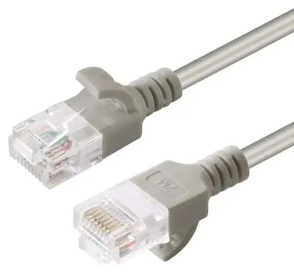 MicroConnect CAT6a U/UTP SLIM 1,5 m šedá / Síťový kabel / RJ-45 (V-UTP6A015-SLIM)