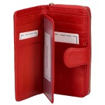 Stylová dámská kožená peněženka Bave, červená new