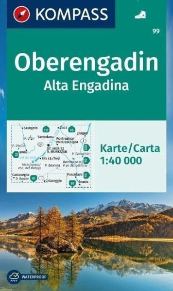Oberengadin / Alta Engadina 1:40 000 / turistická mapa 99