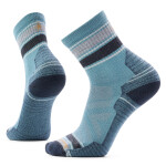 SMARTWOOL Hike Light Cushion Striped Mid Crew Sock, Dusty Teal (vzorek) velikost: L