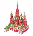 Woodcraft Dřevěné 3D puzzle Chrám Vasila Blaženého barevný