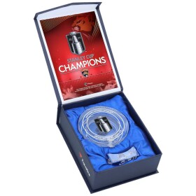 Fanatics Skleněný puk Florida Panthers NHL 2024 Stanley Cup Champions Crystal Puck