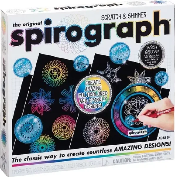 SPIROGRAPH Kreativní sada Scratch Shimmer