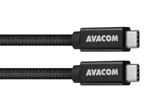 AVACOM Datový a nabíjecí kabel USB Type-C - USB Type-C černá / 100cm / 100W E-Mark / USB 3.2 Gen 2 (DCUS-TPCC-10K100W)